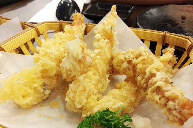 isuramuya, halal japanese restaurant singapore, tempura, prawn tempura, ebi tempura