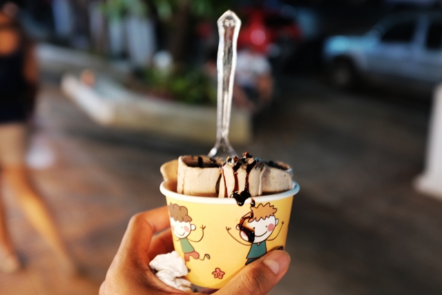 aonang ice cream roll, krabi, travel blog singapore