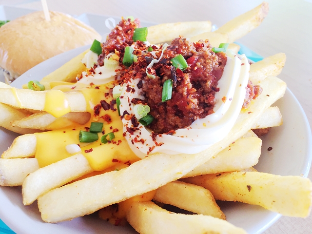 burgernomics, chilli beef cheese fries, singapore 